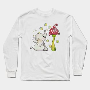 Elefant und Pilz Long Sleeve T-Shirt